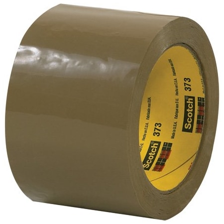Scotch 3'' x 55 yds. Tan 3M 373 Carton Sealing Tape, 6PK T905373T6PK